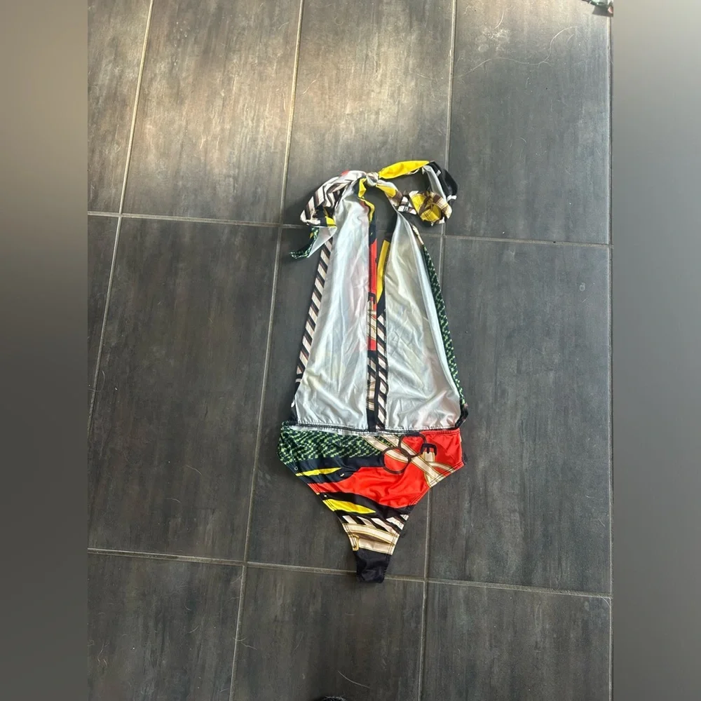 Swimsuit + Cover Robe Multicolor chains - Picture 4 of 4